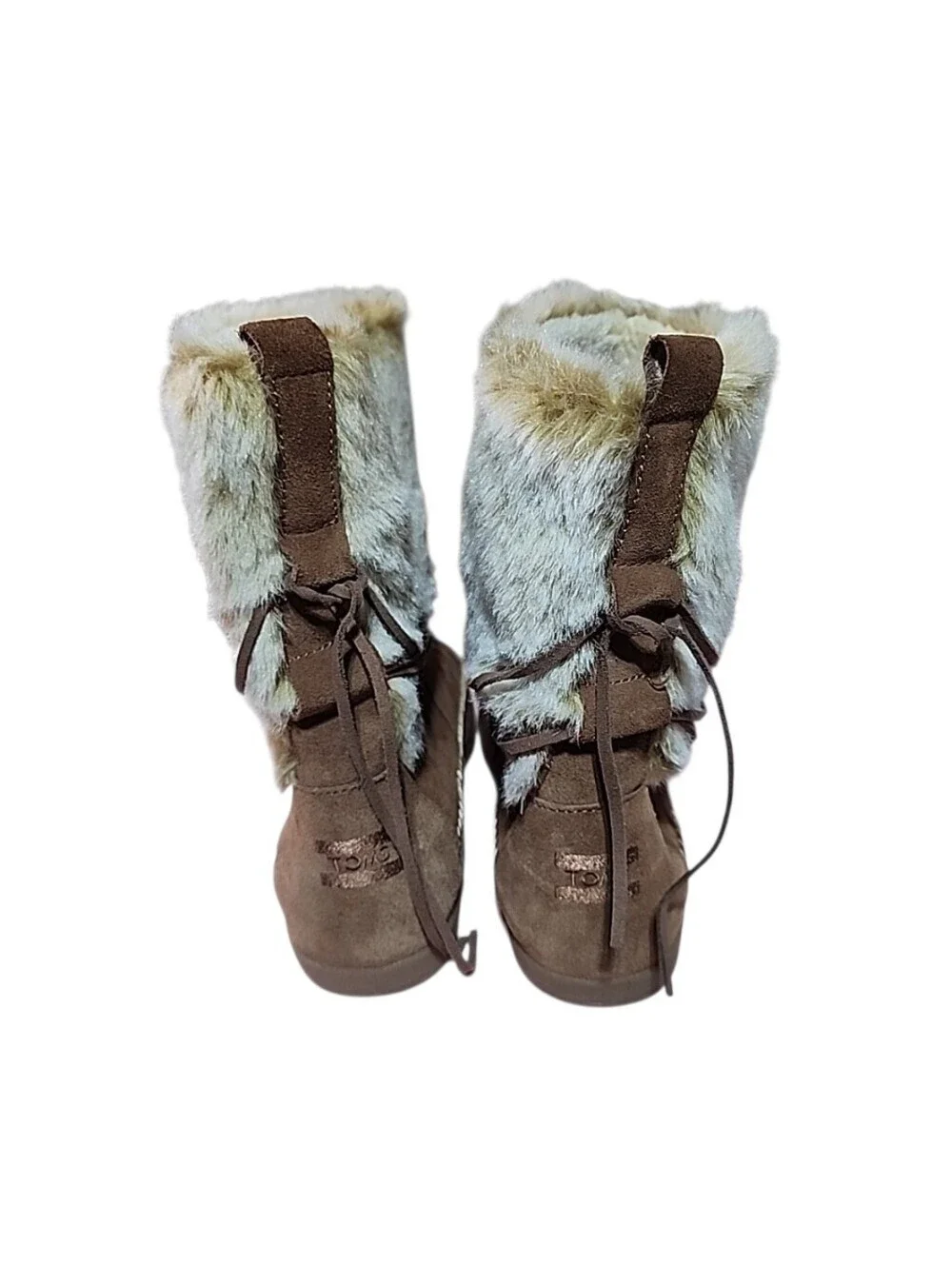 Toms Nepal Rawhide Brown Suede Boots Women's size 10